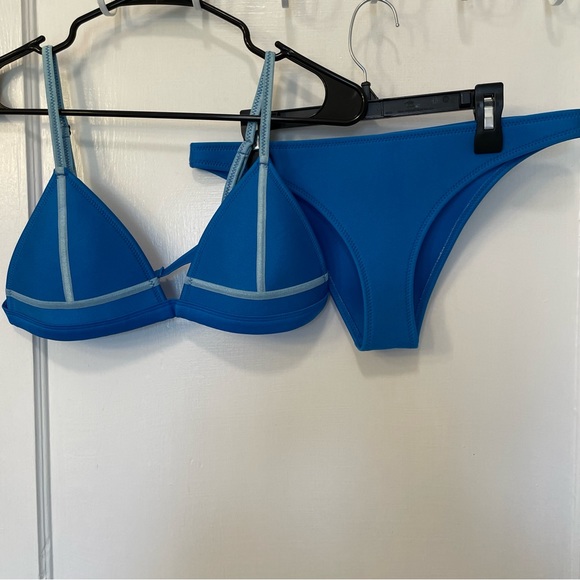 triangl swimwear Other - Triangl Swimwear Billie Neoprene Bikini Set Sea Salt Blue L/XL